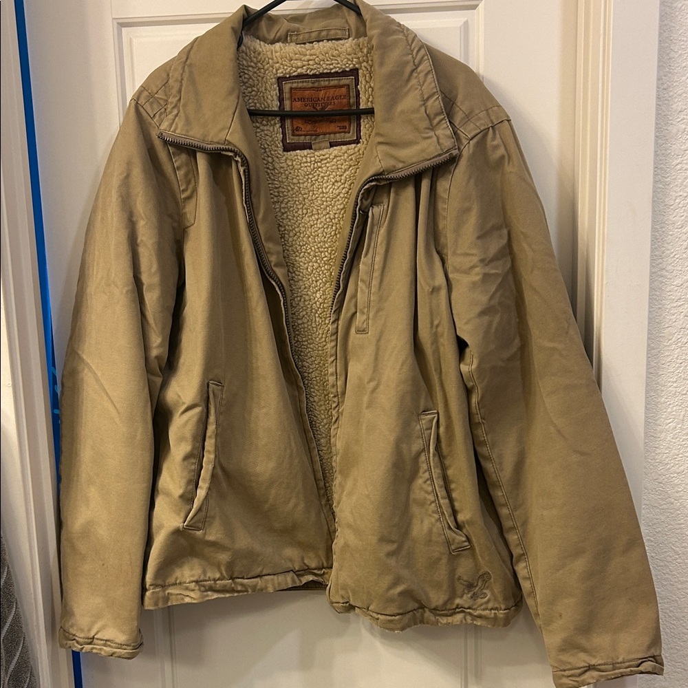 American Eagle Outfitters Sherpa-Lined Jacket: Men’s XL